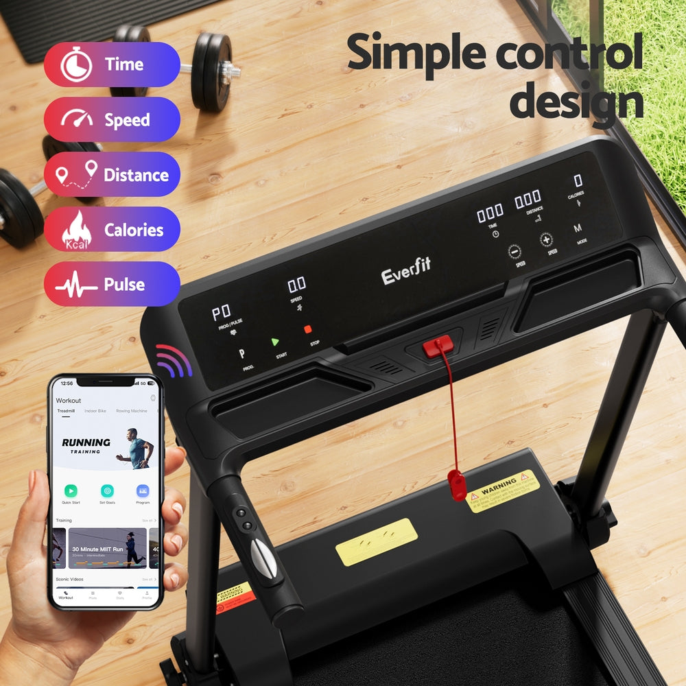 Callan Electric Foldable Treadmill – Black – 45 cm