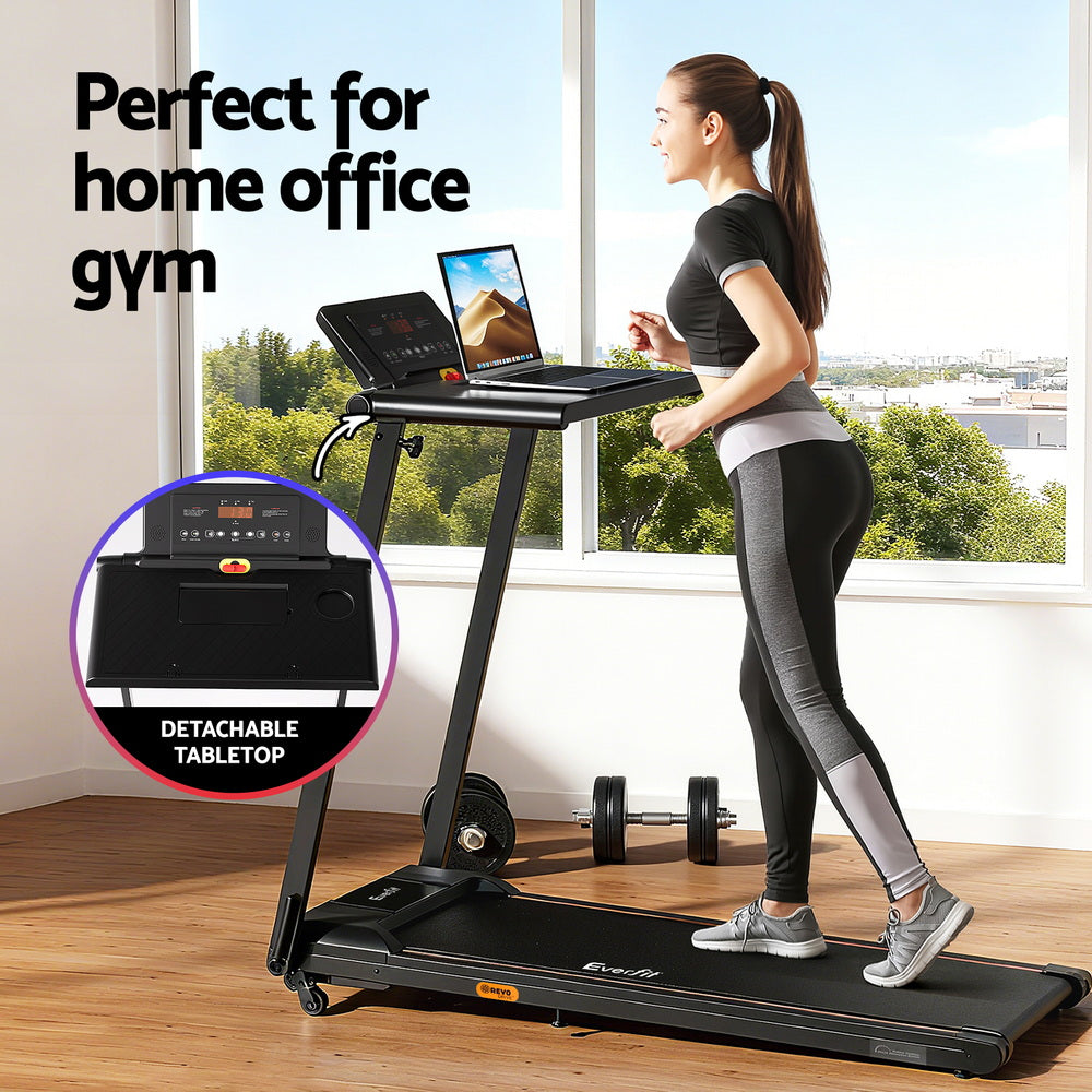 Alderon Electric Walking Pad Treadmill – Black – 42 cm
