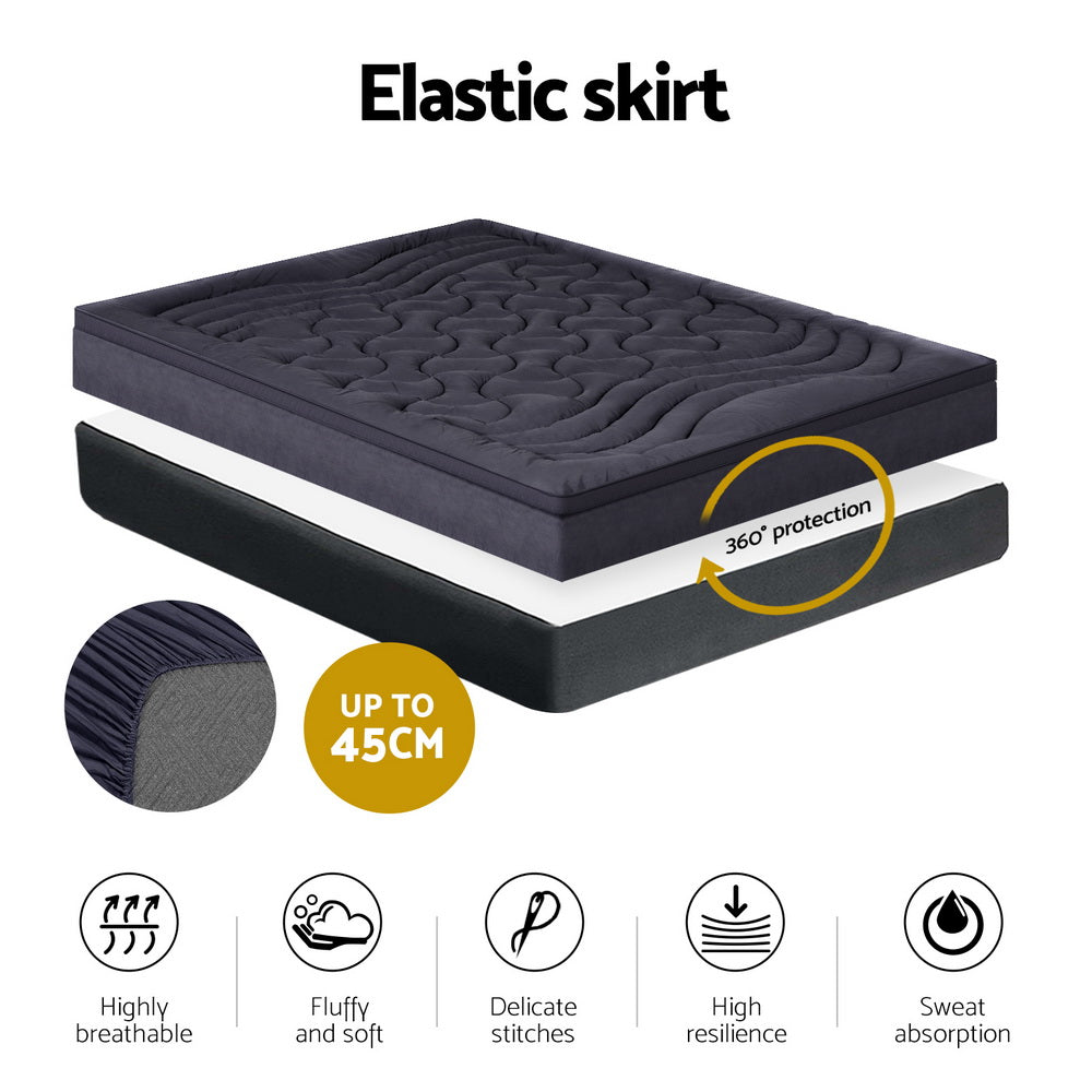 Alderon 3-Zone Mattress Topper – Beige / Cream – Single