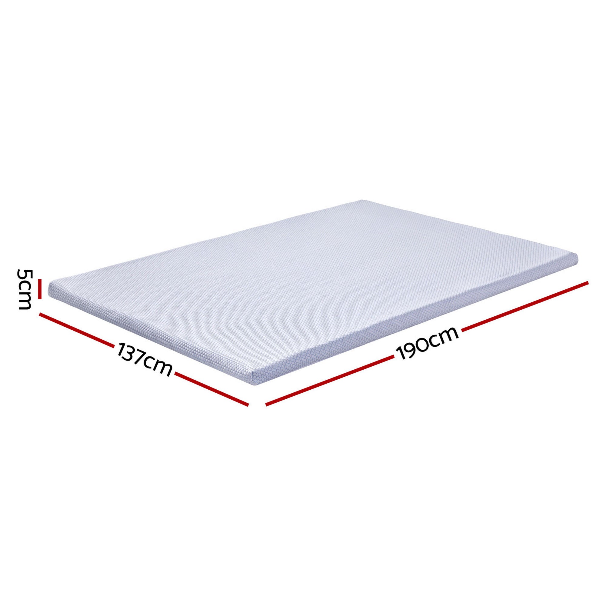 Alderon Latex Mattress Topper with Cooling Cover – Natural – Double – 5cm