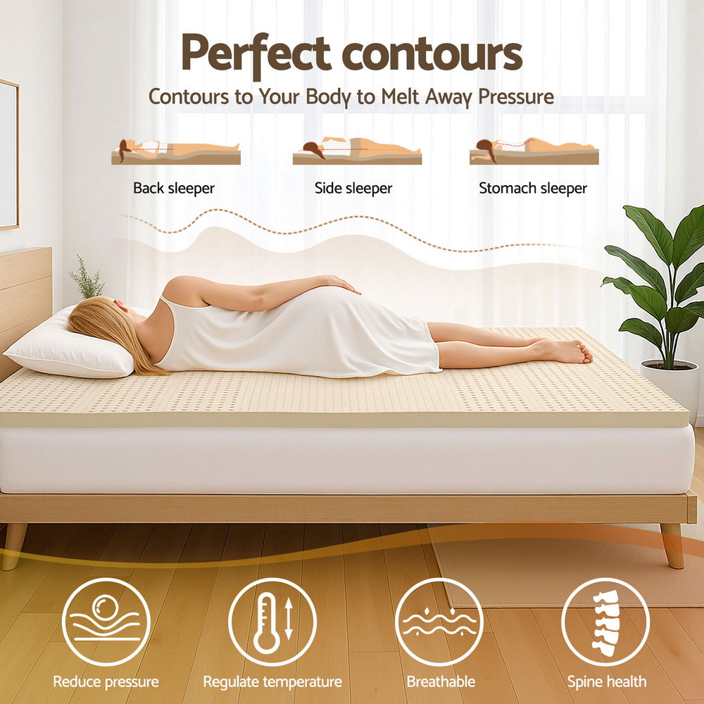 Restoria Latex Mattress Topper – King – 5cm