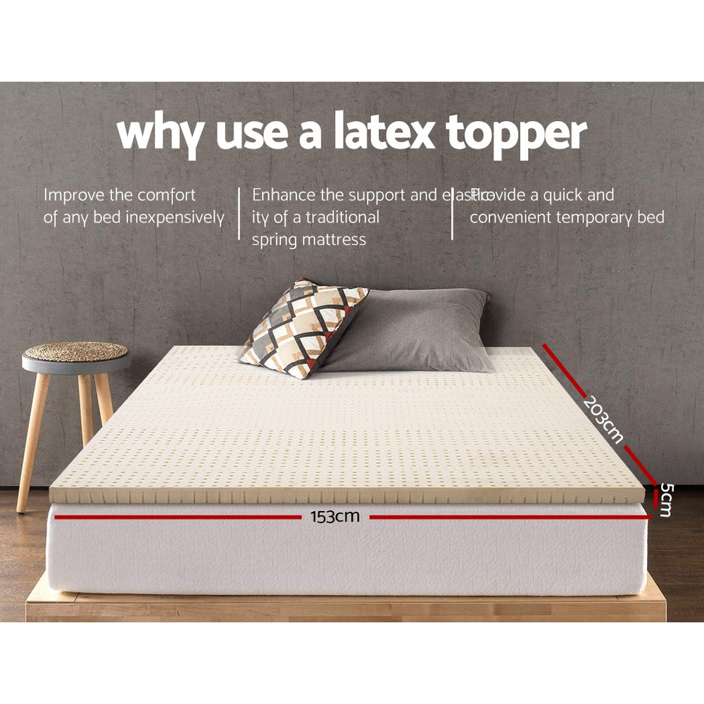 Lullaby Latex Foam Mattress – White – Queen