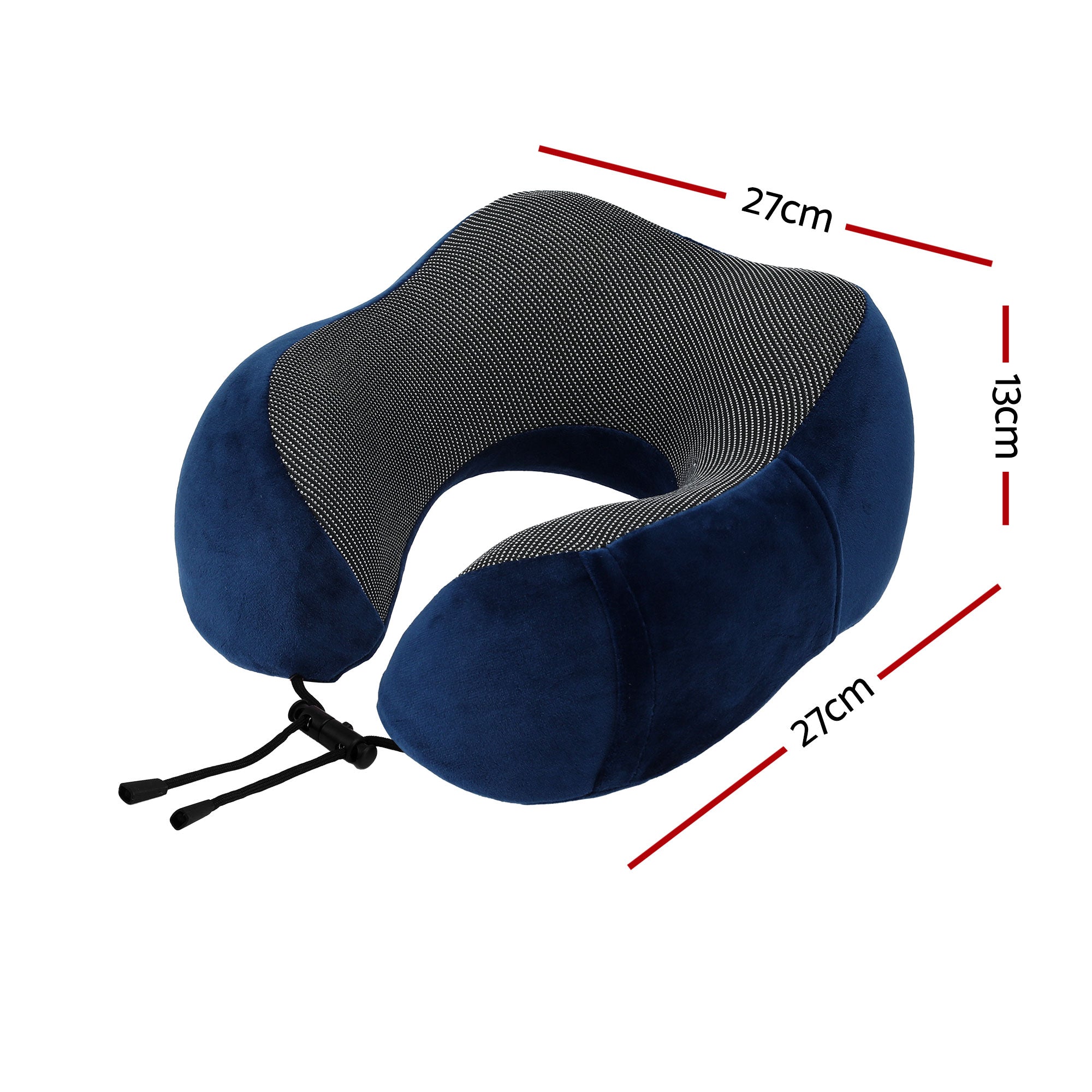 Serano Memory Foam Travel Pillow – Blue