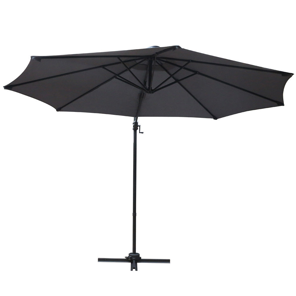 Nova Cantilever Outdoor Umbrella – Grey / Charcoal – 140 & above
