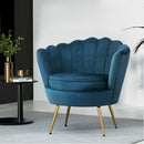 Velvet Armchair – Blue