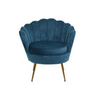 Velvet Armchair – Blue