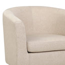 Beige Tub Armchair – Fabric Accent Lounge Chair