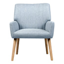 Fabric Armchair – Blue Grey