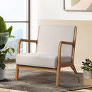 Fabric Armchair – Beige Olive