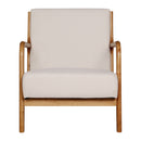 Fabric Armchair – Beige Olive