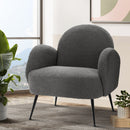 Boucle Armchair – Charcoal