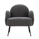 Boucle Armchair – Charcoal