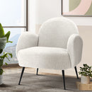Boucle Armchair – White