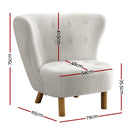 Accent Armchair – Bedroom Style, White