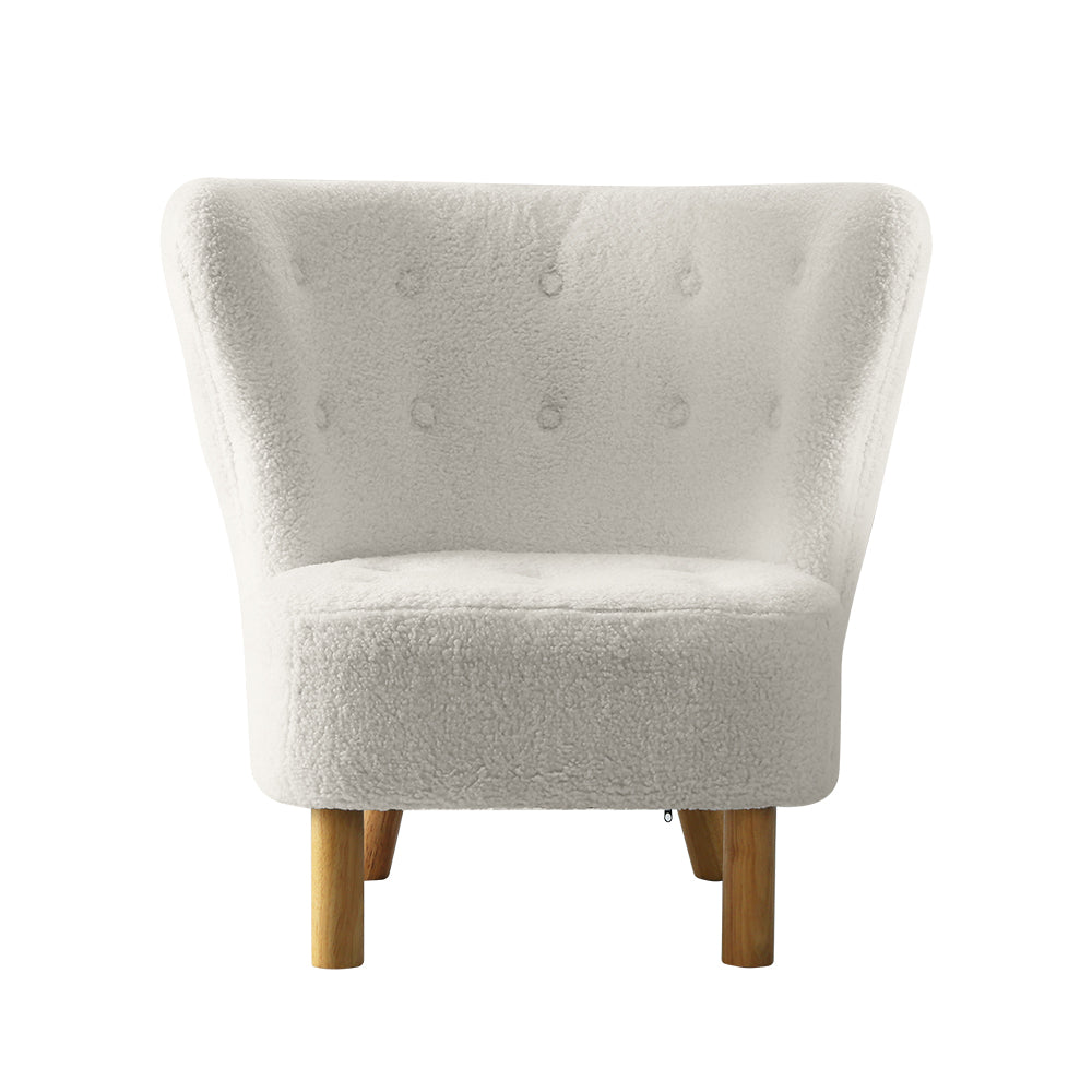 Valentina Accent Armchair – White