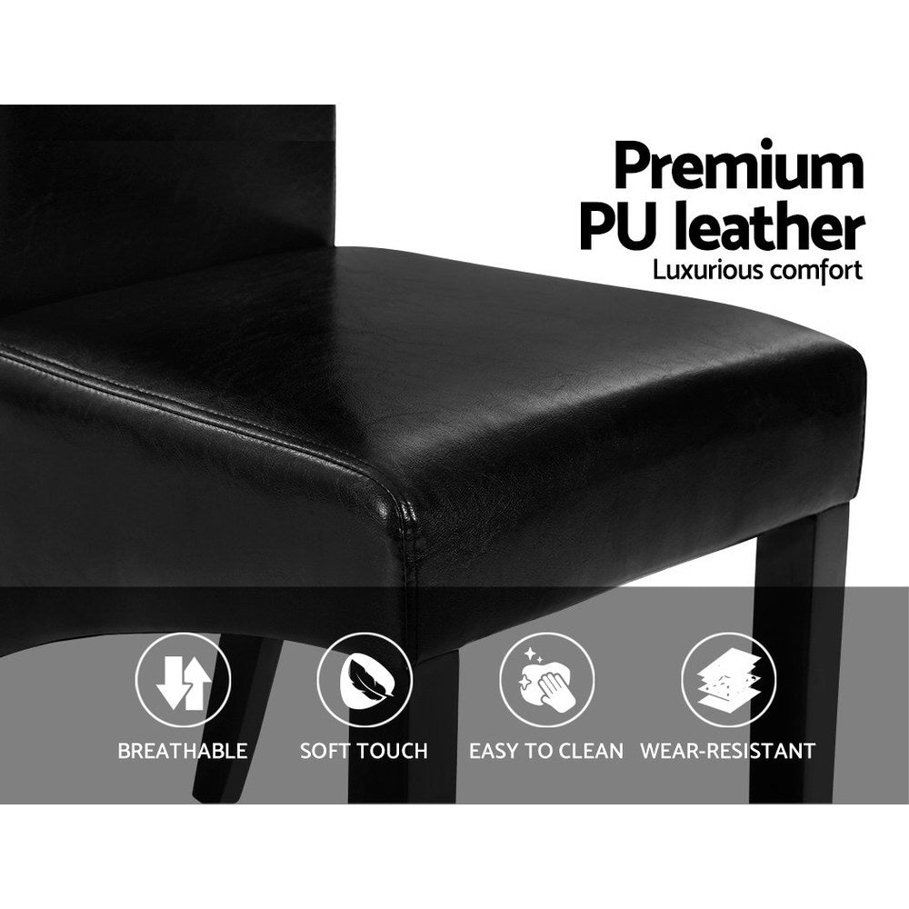 Danson Parsons Dining Chairs – Black – Set of 2