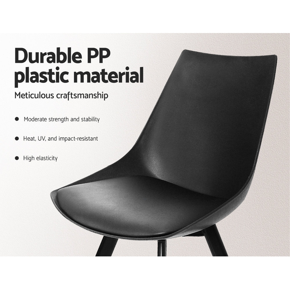 Lylette Dining Chairs – Black – Set of 2