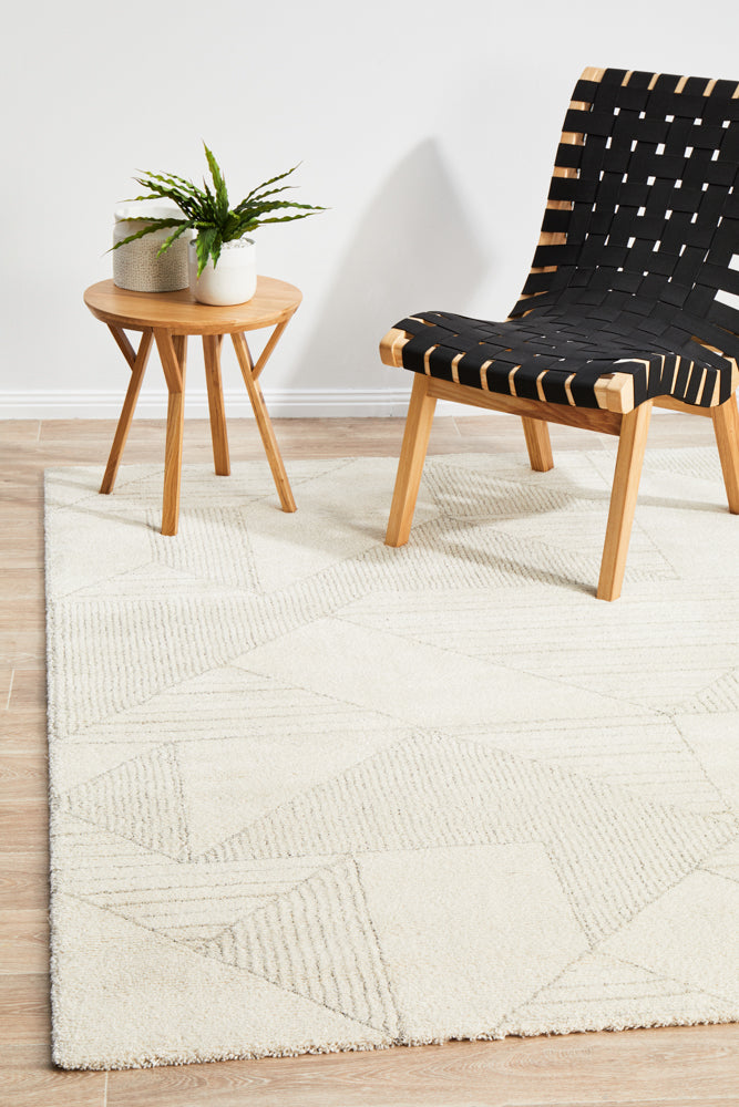 Harper White Modern Rug Rugs