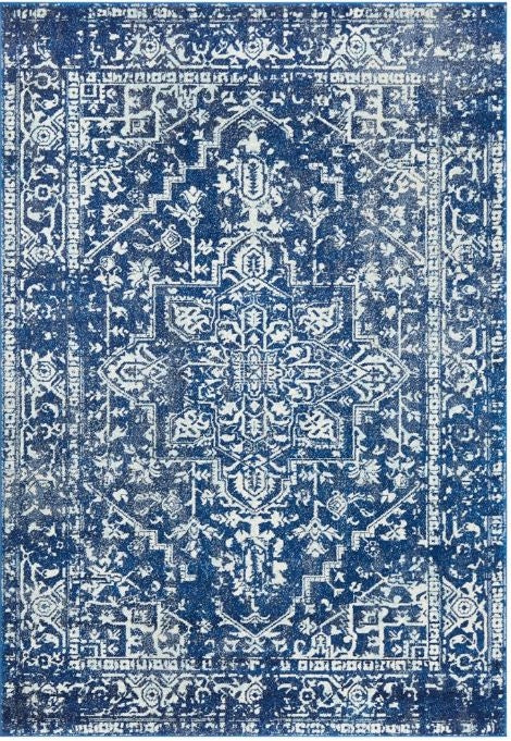 Indigo Navy Modern Rug Rugs