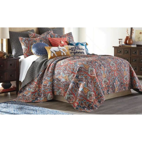 Wentworth 100% Cotton Quilted 3 pcs Bedspread Coverlet Set – Queen