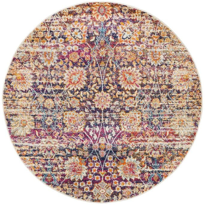 Briar Multi Modern Rug (Round) Rugs