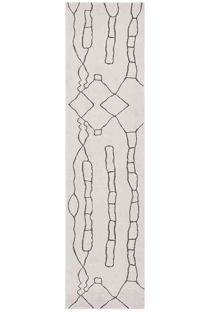 Wren Grey Modern Rug (Runner) Rugs