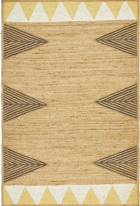 Orion Yellow Modern Rug Rugs