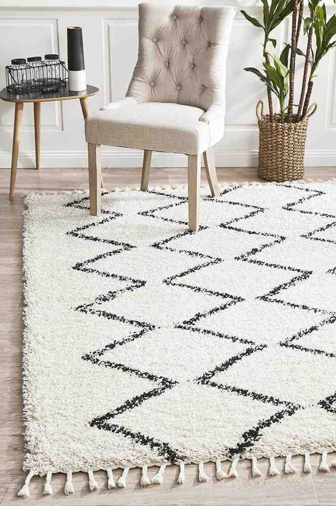 Wilder White Modern Rug Rugs