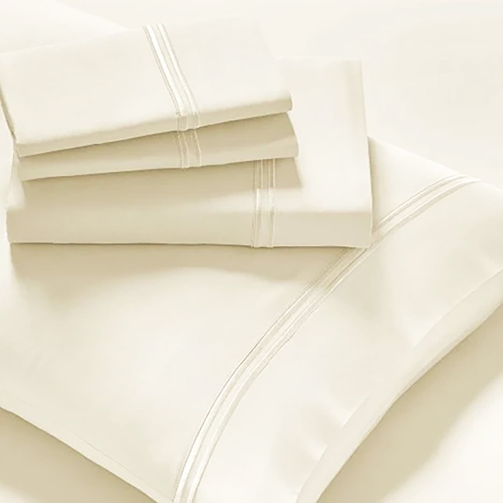 Strada Embroidered 1000 TC Egyptian Cotton Pristine Deep Sheet sets – Queen