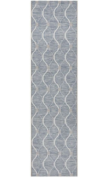 Wilder Blue Modern Rug (Runner) Rugs