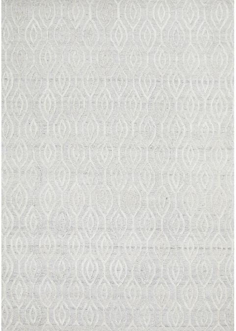 Ember White Modern Rug Rugs