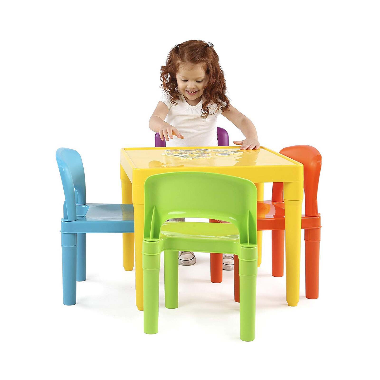 Coastal Kids Table & Chair Set – Multi – Set of 5