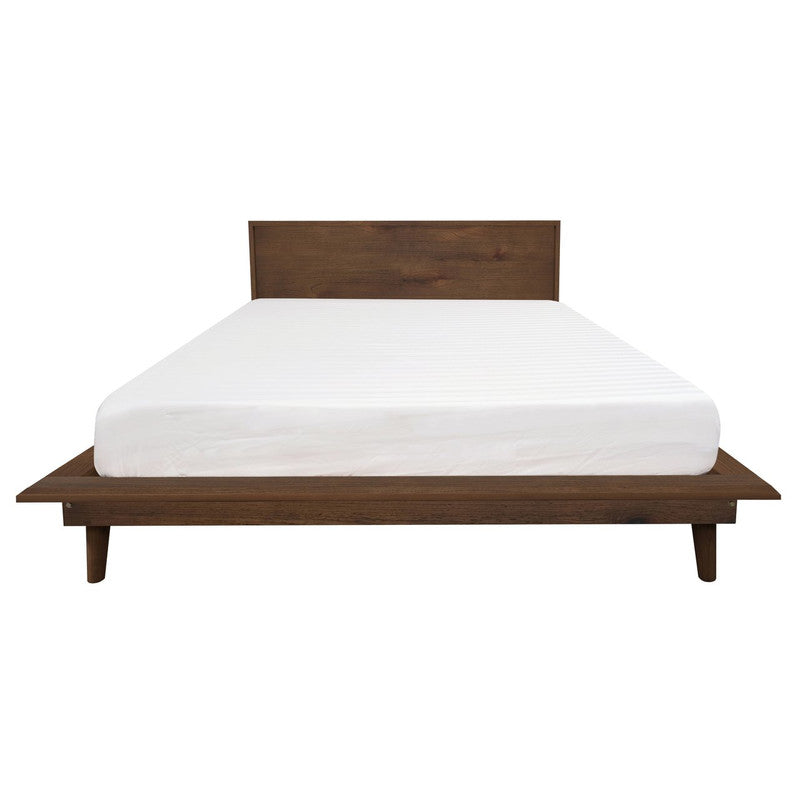 Gatsby Platform Bed Frame – Brown / Wood – Queen