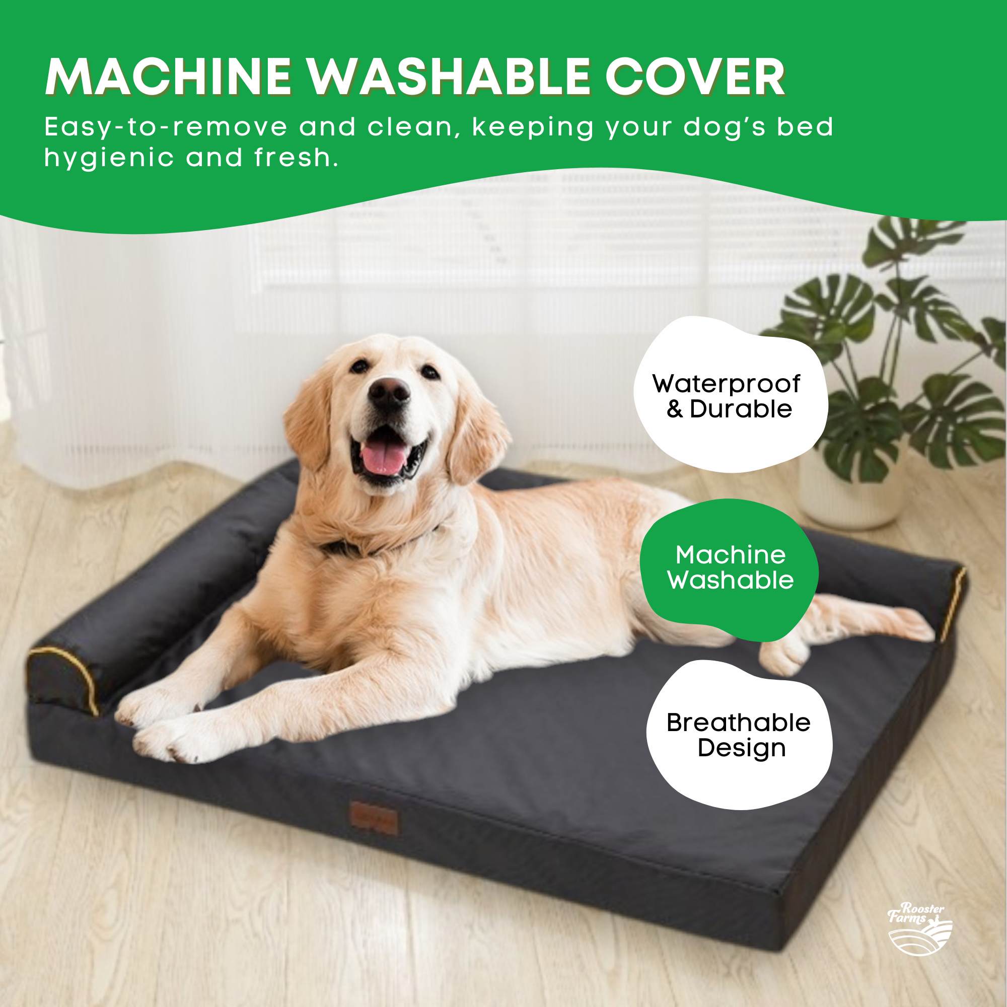 Kairo Orthopaedic Dog Bed – Grey – XL