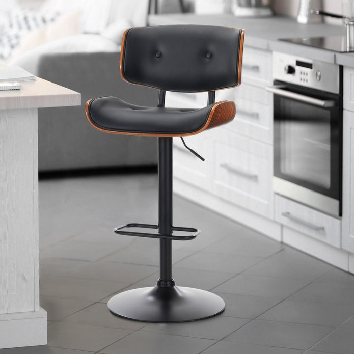 Rowan Swivel Bar Stool – Black – Single