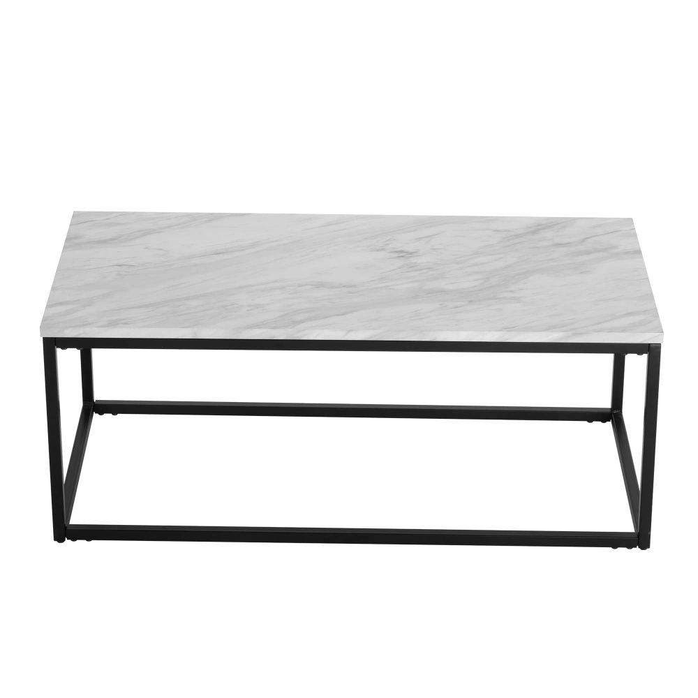 Meridia Coffee Table – White & Black – Rectangular