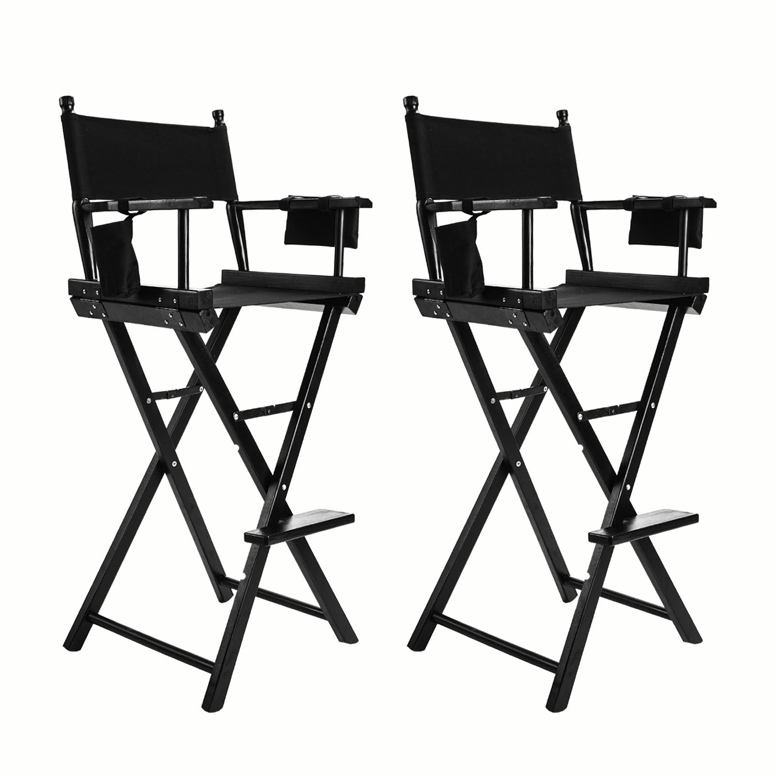 Nova 2X Director Movie Folding Tall Chair 76cm DARK HUMOR