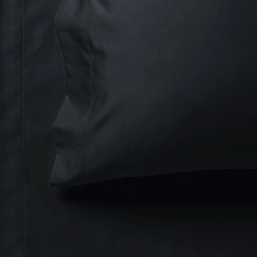 Haven Ultra Soft Fitted Sheet & 2 Pillowcases Set – Black – Queen