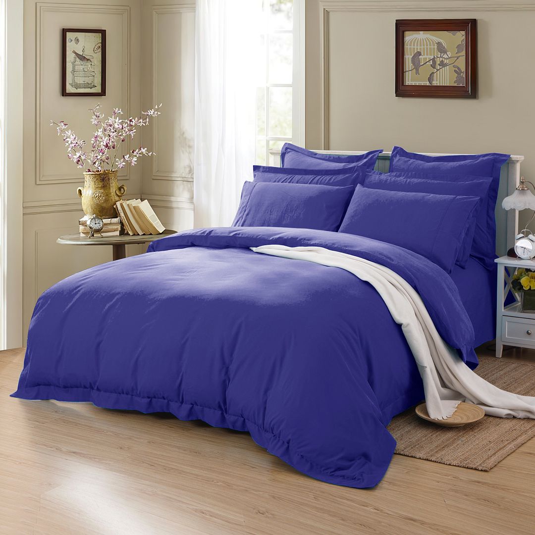 Arlo 1000TC Quilt Cover Set – Royal Blue – King Single