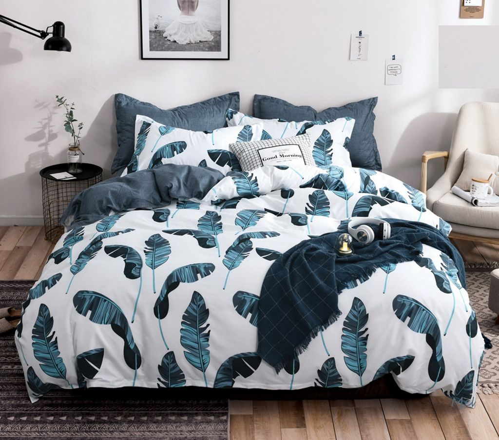 Leaves Duvet Quilt Cover Set – Queen