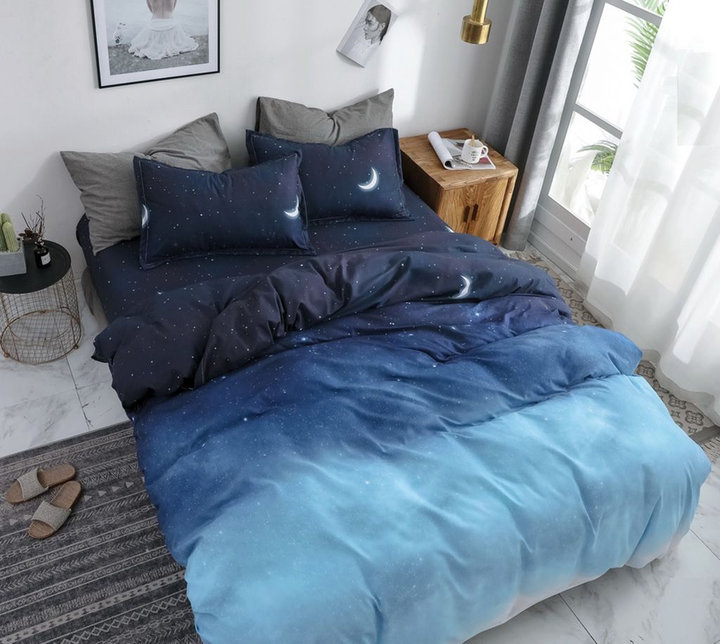 Night Blue Duvet Quilt Cover Set – Queen