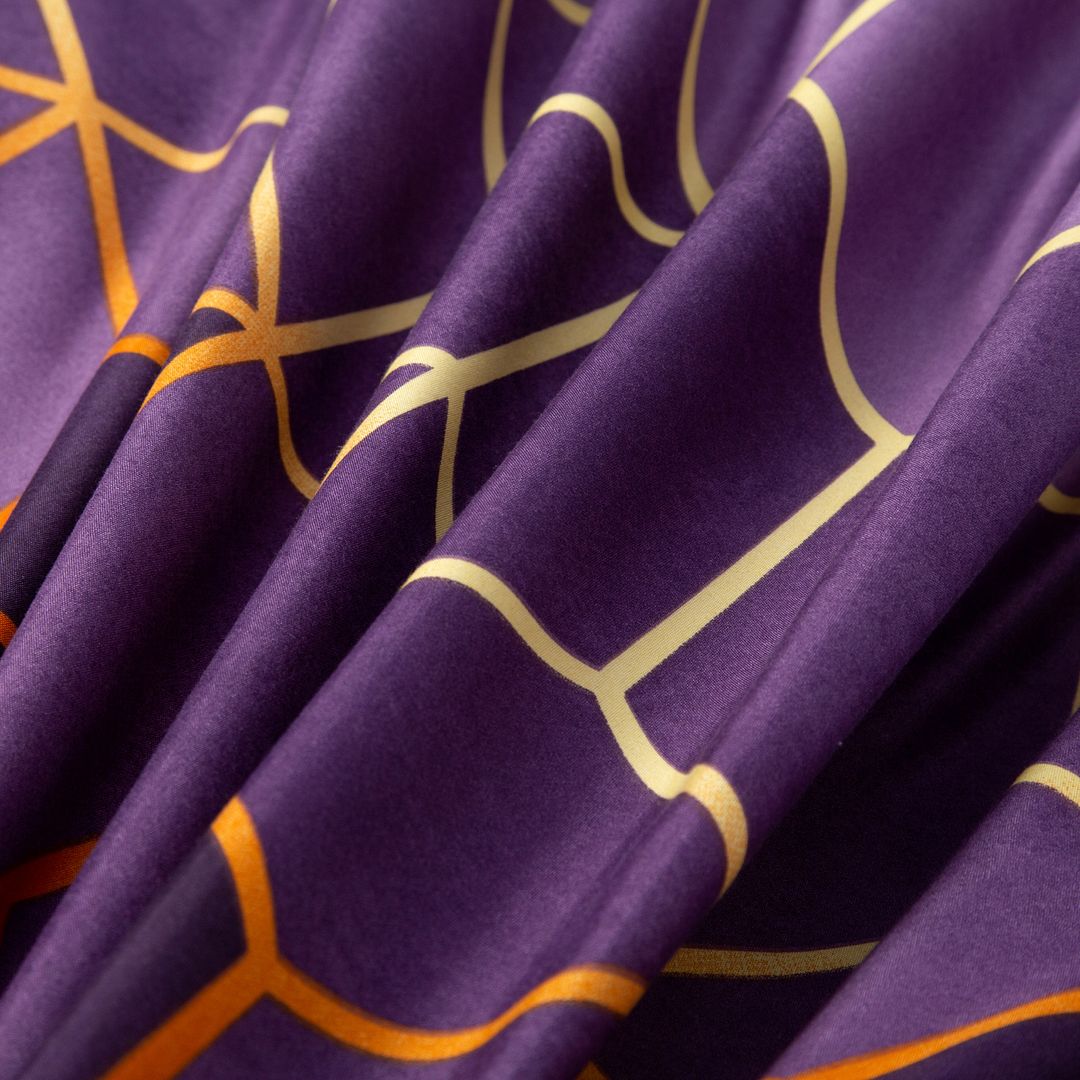 Erena Quilt Cover Set – Purple – Queen