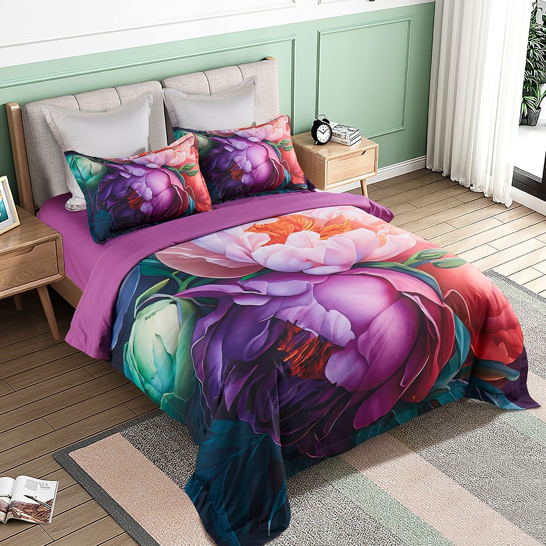 Kaie Floral Quilt Cover Set – Queen