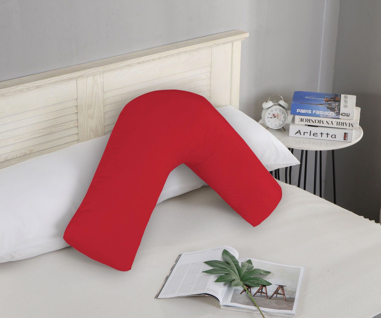 Haven 1000TC Premium Ultra Soft V SHAPE Pillowcase - Red