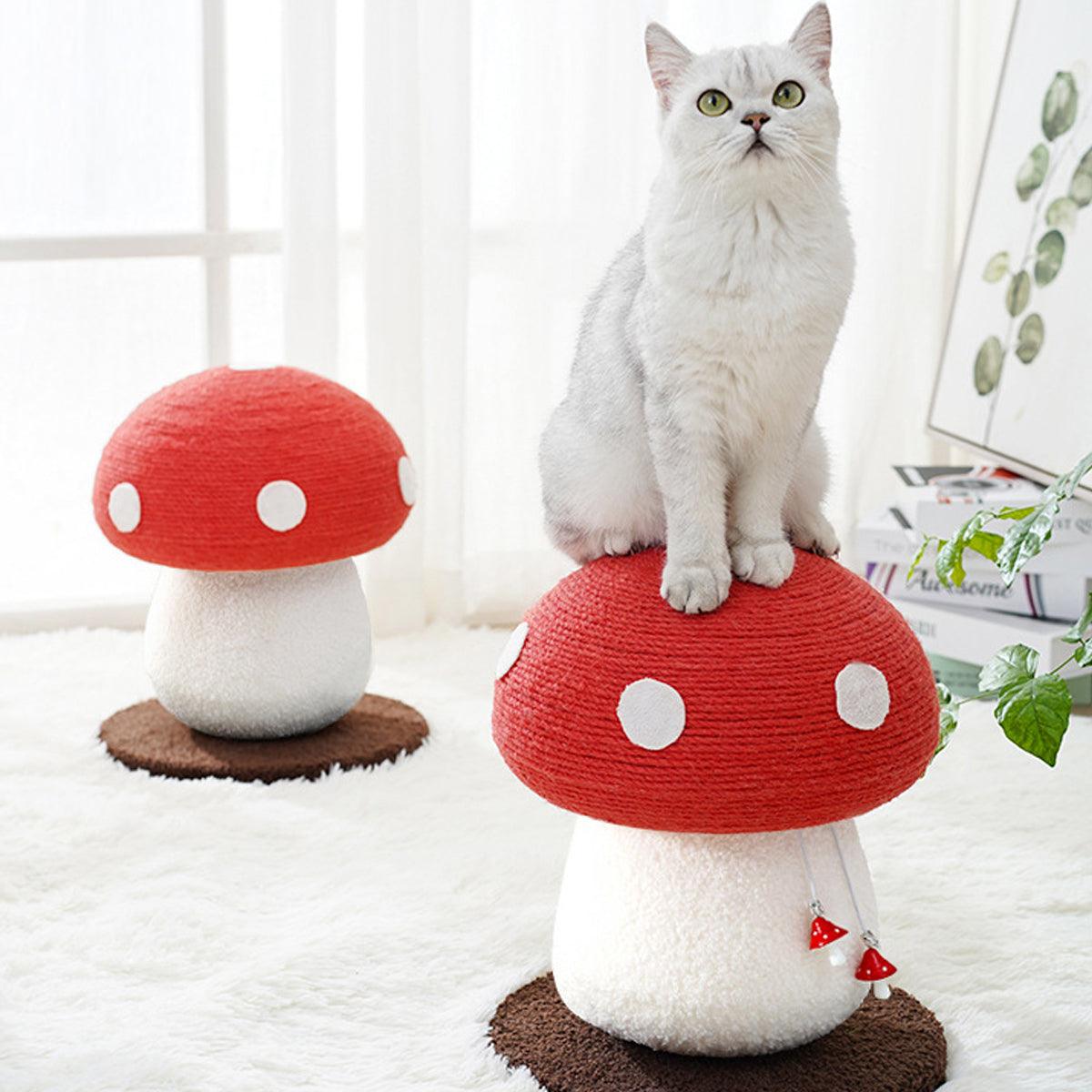 Funghi Mushroom Cat Climbing Frame – Red – 28 × 34 cm