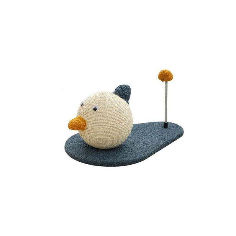 Playtime Cat Scratching Post with Ball – Beige / Cream – Large
