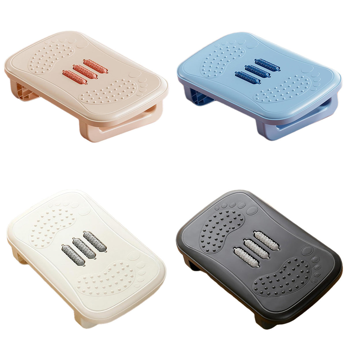 Kamal Ergonomic Under Desk Footrest – Beige – 37.5 cm