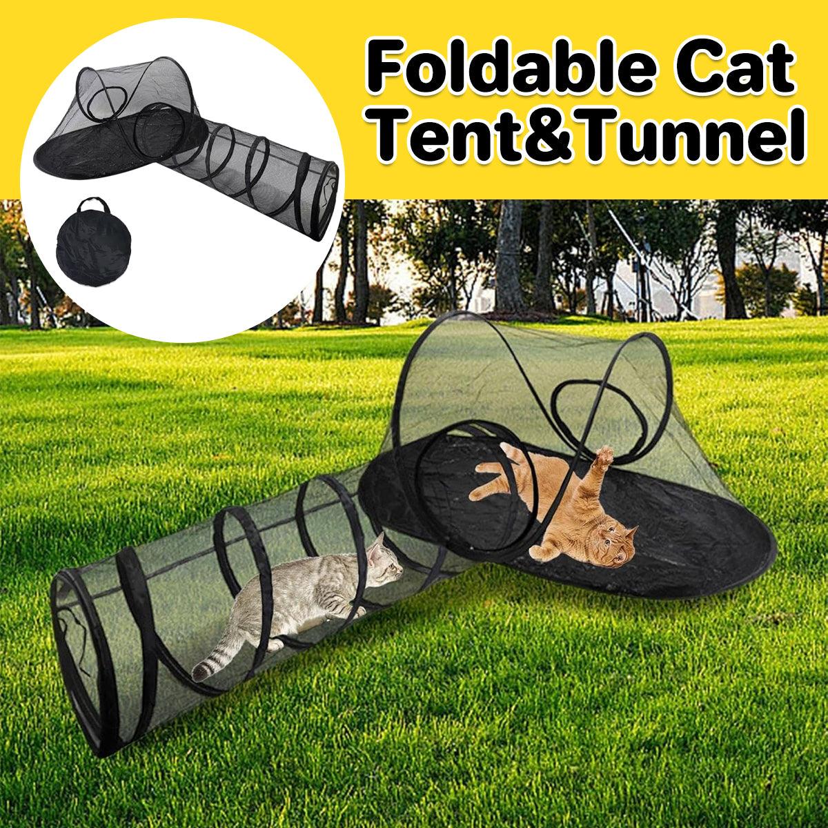 Outdoor Pet Tent Nest Foldable Cat Tunnel Playhouse Portable Shelter for Cats