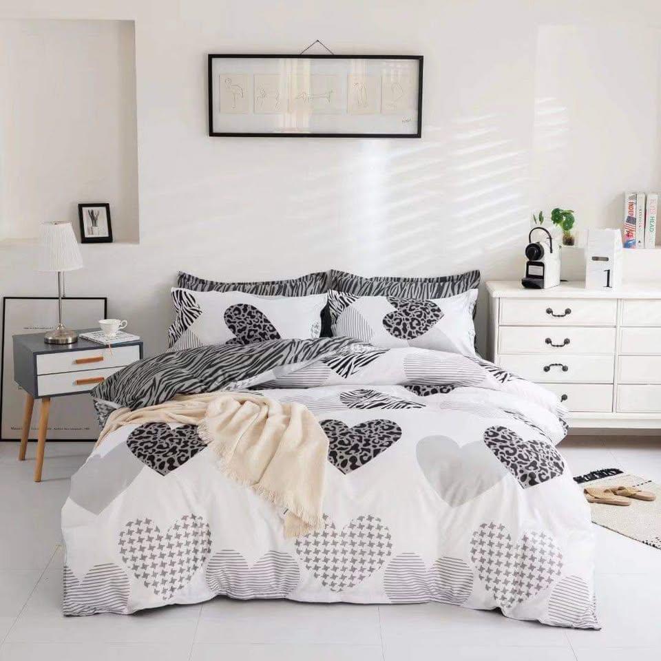 Twin Hearts Quilt Cover Set - (2pcs, ) – Single