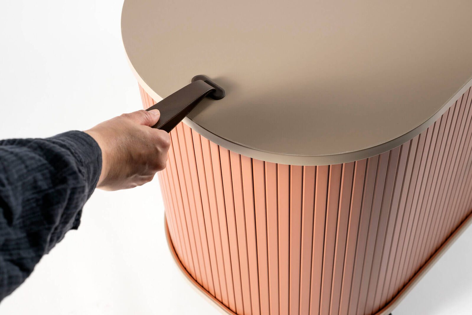 Orvella Mobile Roller Shutter Cabinet – Terracotta